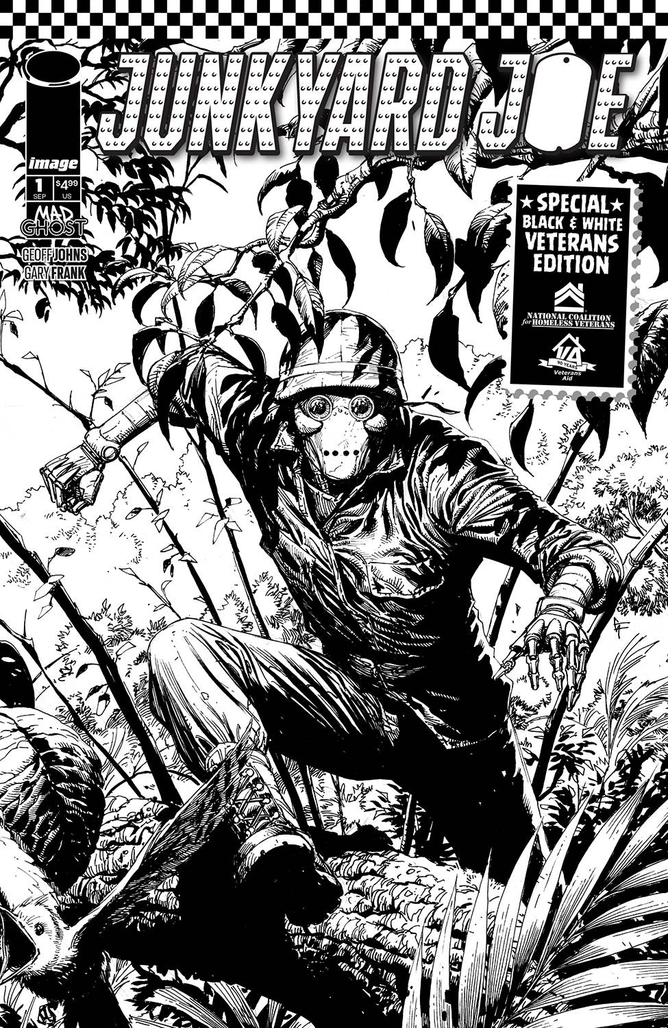 JUNKYARD JOE #1 B&W VETERANS ED CVR A FRANK VARIANT