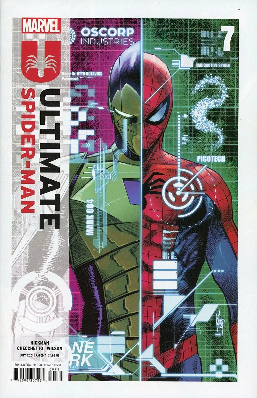 ULTIMATE SPIDER-MAN #7 COVER A CHECCHETTO 1ST PRINT